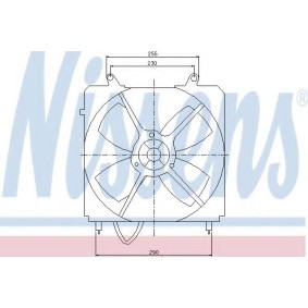 Kühlerlüfter für TOYOTA von NISSENS