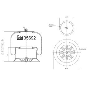 Acquista Soffietto, Sospensione pneumatica da FEBI BILSTEIN 35692 a buon mercato per soli 103,55 €