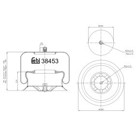 Acquista Soffietto, Sospensione pneumatica da FEBI BILSTEIN 38453 a buon mercato per soli 130,87 €
