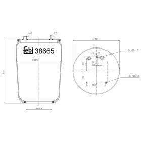 Acquista Soffietto, Sospensione pneumatica da FEBI BILSTEIN 38665 a buon mercato per soli 67,49 €