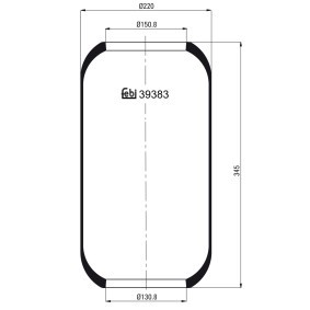 Acquista Soffietto, Sospensione pneumatica da FEBI BILSTEIN 39383 a buon mercato per soli 41,85 €