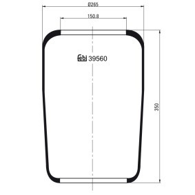 Acquista Soffietto, Sospensione pneumatica da FEBI BILSTEIN 39560 a buon mercato per soli 45,18 €
