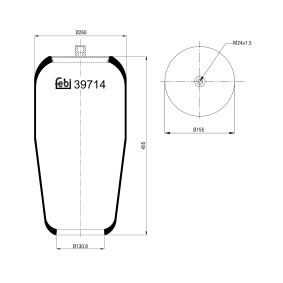 Acquista Soffietto, Sospensione pneumatica da FEBI BILSTEIN 39714 a buon mercato per soli 71,79 €