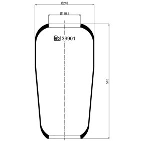 Acquista Soffietto, Sospensione pneumatica da FEBI BILSTEIN 39901 a buon mercato per soli 45,99 €