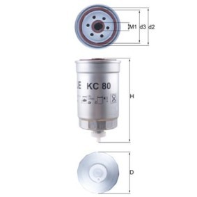 Compre Filtro de combustível da KNECHT KC 80 a um preço baixo por 23,95 €
