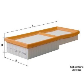 Comprar Filtro de aire de KNECHT LX 1137/S a bajo precio de 51,39 €