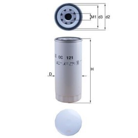 Achetez des Filtre à huile KNECHT OC 121 à prix pour 23,69 €