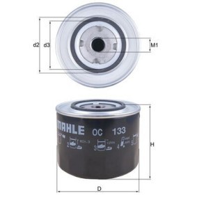 Achetez des Filtre à huile KNECHT OC 133 à prix pour 20,29 €
