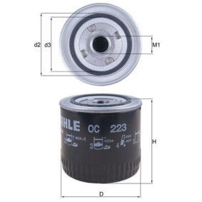 Achetez des Filtre à huile KNECHT OC 223 à prix pour 11,27 €