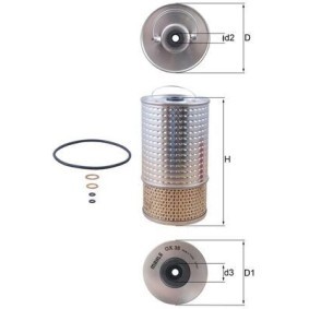 Achetez des Filtre à huile KNECHT OX 38D à prix pour 12,27 €