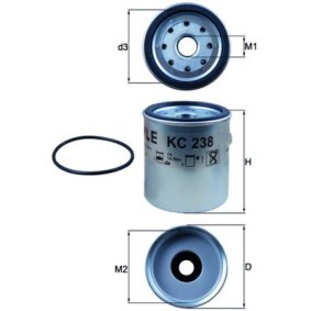 Achetez des Filtre à carburant KNECHT KC 238D à prix pour 47,68 €