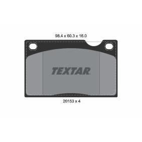 Compre Pastilhas de travão da TEXTAR 2015302 a um preço baixo por 29,22 €