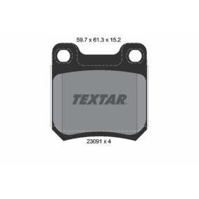 Compre Pastilhas de travão da TEXTAR 2309102 a um preço baixo por 28,19 €