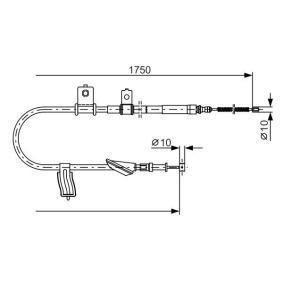 Compre Cabo de aço, travão de estacionamento da BOSCH 1 987 482 352 a um preço baixo por 60,24 €