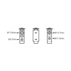 Expansionsventil, Klimaanlage von AVA COOLING SYSTEMS DF1060