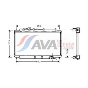 Kjøp Fordamper, klimaanlegg av AVA COOLING SYSTEMS DNV374 til den lave prisen 2222,62 NOK