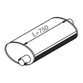 Mittelschalldämpfer von DINEX günstig für 350,16 €