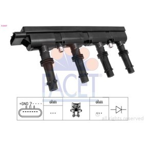 Reparatursatz, Zündverteiler HT.0732 RENAULT 19 von FACET