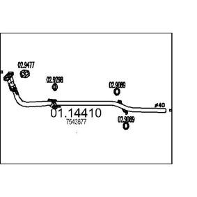 Abgasrohr von MTS 01.14410