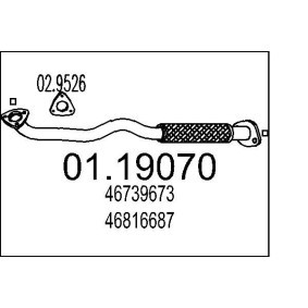 Compre Tubo de escape da MTS 01.19070 a um preço baixo por 59,32 €