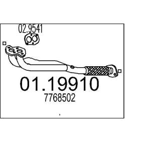 Abgasrohr 01.19910 FIAT BARCHETTA von MTS