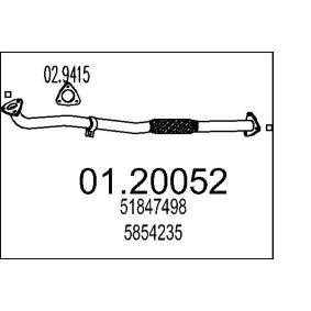 Acquista Tubo gas scarico da MTS 01.20052 a buon mercato per soli 67,55 €