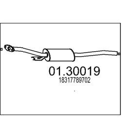 Vorschalldämpfer des Herstellers MTS - Originalware Artikelnummer: 01.30019