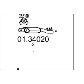 Vorschalldämpfer von MTS 01.34020