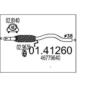 Abgasrohr 01.41260 FIAT SEICENTO von MTS