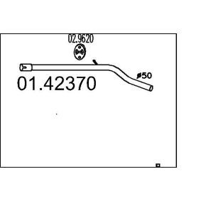 Abgasrohr 01.42370 FIAT PUNTO von MTS