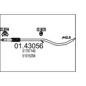 Compre Tubo de escape da MTS 01.43056 a um preço baixo por 47,78 €