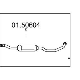 Mittelschalldämpfer 01.50604 FIAT SEDICI von MTS