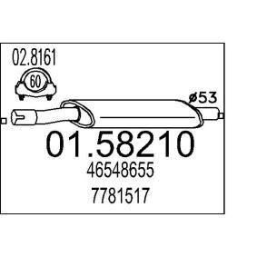 Mittelschalldämpfer 01.58210 FIAT von MTS