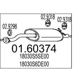 Compre Panela de escape de MTS online para CIVIC VII Hatchback (EU, EP, EV) a preços moderados