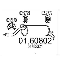 Endschalldämpfer 01.60802 FIAT von MTS