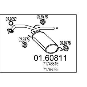 Endschalldämpfer 01.60811 FIAT SEDICI von MTS