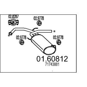 Endschalldämpfer 01.60812 FIAT SEDICI von MTS
