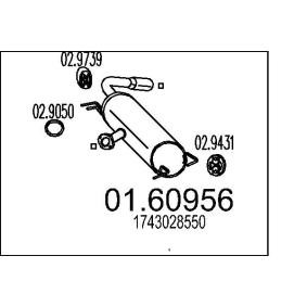 Compre Panela de escape traseira da MTS 01.60956 a um preço baixo por 932,66 €