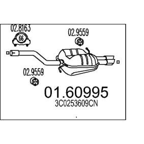 Endschalldämpfer von MTS 01.60995