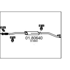 Mittelschalldämpfer von MTS 01.80640