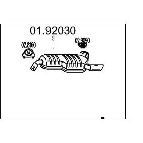 Endschalldämpfer 01.92030 FIAT COUPE von MTS