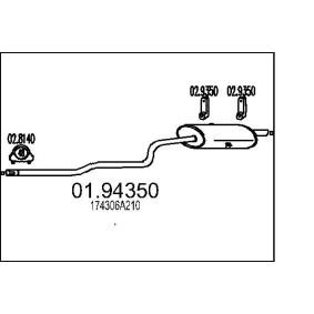 Compre Panela de escape traseira da MTS 01.94350 a um preço baixo por 932,66 €