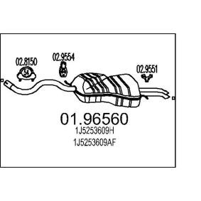 Compre Panela de escape traseira da MTS 01.96560 a um preço baixo por 132,43 €