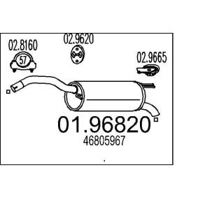 Endschalldämpfer 01.96820 FIAT STILO von MTS