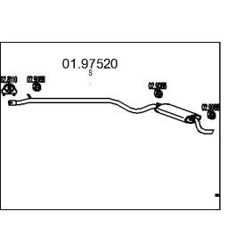 Endschalldämpfer 01.97520 FIAT SEICENTO von MTS
