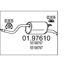 Compre Panela de escape traseira da MTS 01.97610 a um preço baixo por 56,05 €