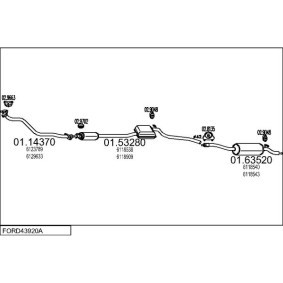 Acquista Guarnizione, Tubo gas scarico da MTS 02.9039 a buon mercato per soli 3,71 €