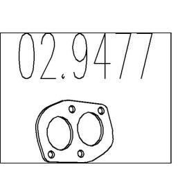 Dichtung, Abgasrohr 02.9477 FIAT DUNA von MTS