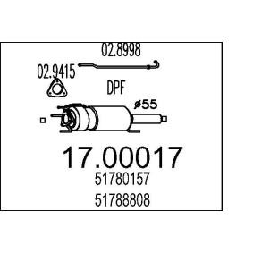 Compre Filtro de partículas da MTS 17.00017 a um preço baixo por 517,95 €