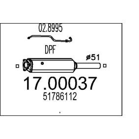Partikelfilter (DPF) 17.00037 FIAT STILO von MTS